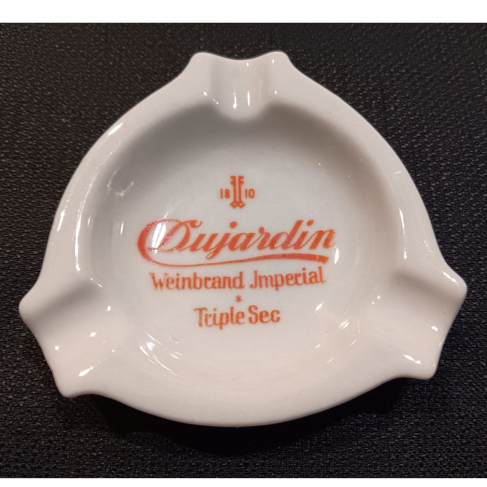 Vintage Kerafina Bavaria Dujardin Weinbrand Imperial Triple Sec Ashtray Germany